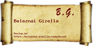 Beleznai Gizella névjegykártya